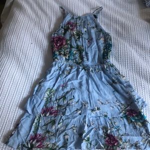 Blue floral dress